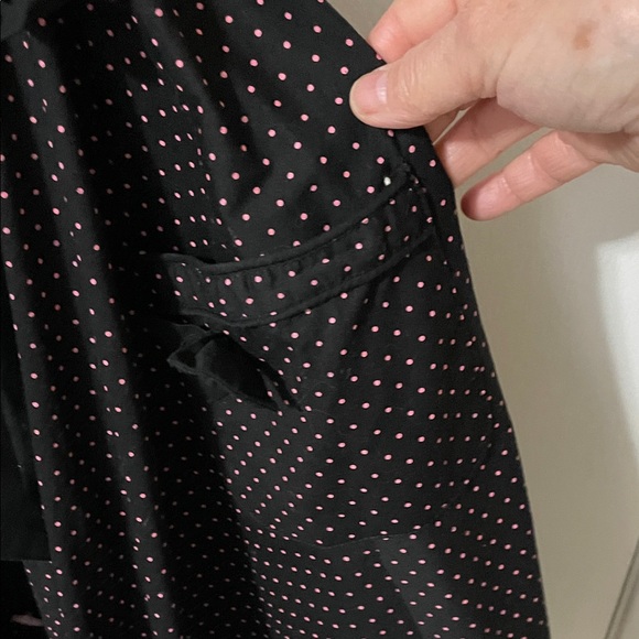 Hell Bunny Black with Pink Polka Dot Rockabilly Dress Size Small - Picture 5 of 13